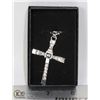 Image 1 : SILVER ALLOY CROSS NECKLACE
