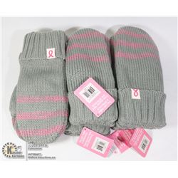 LOT OF 6 NEW PAIRS OF MITTENS