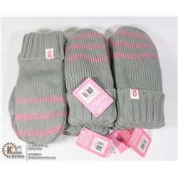 LOT OF 6 NEW PAIRS OF MITTENS