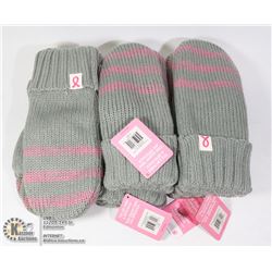 LOT OF 6 NEW PAIRS OF MITTENS