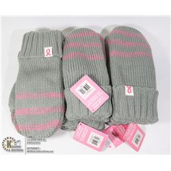 LOT OF 6 NEW PAIRS OF MITTENS