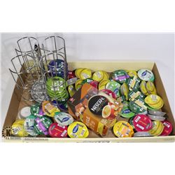 TASSIMO COFFEE/TEA CADDY,50 PACS TEA,COFFEE,