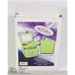 NEW LIME GREEN HANDBAG JEWELRY BOX
