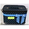 Image 1 : BLUE POLKA DOT/BOW MAKE-UP CASE
