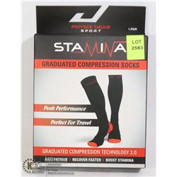 STAMINA GRADUATED COMPRESSION SOCKS