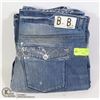 Image 1 : TWO PAIRS OF BLUE BLOOD WOMENS JEANS SIZE 30/34
