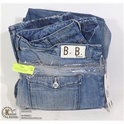 TWO PAIRS OF BLUE BLOOD WOMENS JEANS SIZE 30/34
