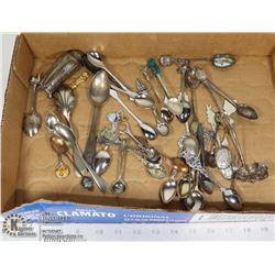 ESTATE SPOON COLLECTION AND SALT SHAKER