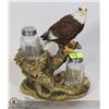 Image 1 : EAGLE THEME SALT AND PEPPER SHAKER SET