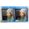 Image 1 : PAIR OF MUSIC WEAR WIRELESS MUSICAL BEANIES BLACK