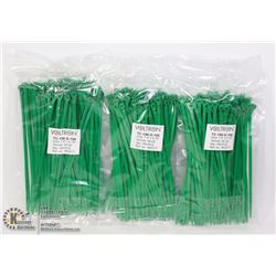 THREE BAGS OF VOLTRON 7.4" X 0.19" ZIP TIES