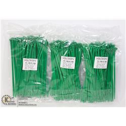 THREE BAGS OF VOLTRON 7.4" X 0.19" ZIP TIES