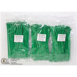 THREE BAGS OF VOLTRON 7.4" X 0.19" ZIP TIES