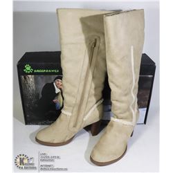 DAWGS WOMENS FASHION 15" HEEL BOOTS NATURAL