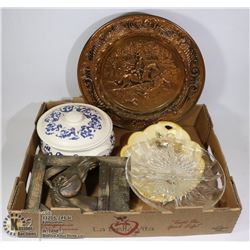 FLAT OF COLLECTIBLE SERVING DISHES