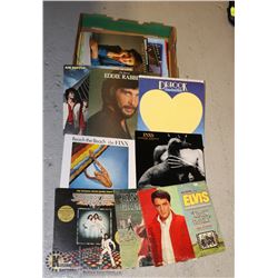 FLAT OF ASSORTED RECORDS INCLUDING INXS