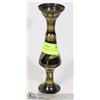 Image 1 : 8â€ ENGRAVED BRASS VASE, MADE IN INDIA