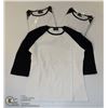 Image 1 : THREE COZY CREEK WOMENS WHITE/ BLACK SHIRTS
