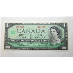 21)  CENTENNIAL (1867-1967) CANADIAN $1.00