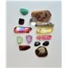 Image 1 : 6)  LOT OF 13 HEALING STONES, INCLUDES: