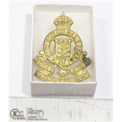 WW2 ROYAL CANADIAN ORDNANCE CORPS BADGE