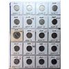 Image 1 : 25)  SHEET OF 20 CANADIAN NICKELS FROM