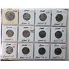 Image 3 : 25)  SHEET OF 20 CANADIAN NICKELS FROM