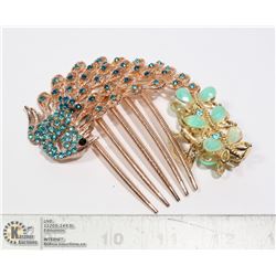 PAIR OR GEMMED HAIR ITEMS