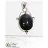 Image 1 : #22-NATURAL BLACK OBSIDIAN PENDANT
