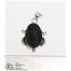 Image 1 : #24-BLACK TOURMALINE PENDANT (RAW)