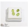 Image 1 : #160-GREEN PERIDOT GEMSTONES 3.20ct