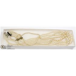 SET OF 2 VINTAGE FAUX PEARL NECKLACES