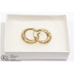 10K GOLD 1.9CM HOOP EARRINGS