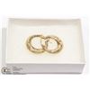 Image 1 : 10K GOLD 1.9CM HOOP EARRINGS