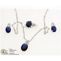 SET, NEW EARRING PENDANT RING SET