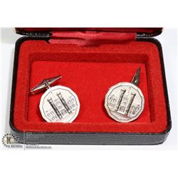 ROYAL CANADIAN MINT STRUCK MEN'S CUFFLINKS