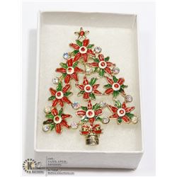 LARGE 4X5CM COSTUME TREE BROOCH