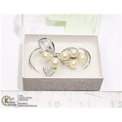 LARGE 3.5X5CM COSTUME FLOWER BROOCH