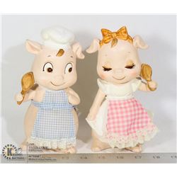 MR PIGGY CHEF AND MRS PIGGY BAKER