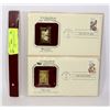 Image 1 : 22k GOLD BIRD STAMPS FIRST DAY COVER STAMP