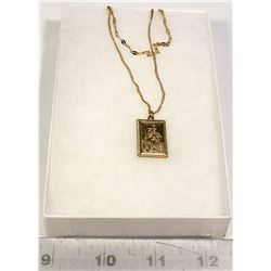 NEW GOLD TONE ST. CHRISTOPHER CHAIN