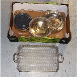 LARGE LOT OF  SILVERPLATE ITEMS