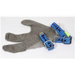 SIZE LARGE TWO FINGER AND THUMB CUTTING GLOVE