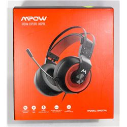 MPOW GAMING HEADSET (RED ACCENTS)