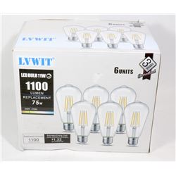 6 PACK OF LED LIGHT BULBS