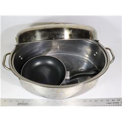 LARGE TURKEY/ROASTER WITH LID,LAGOSTINA FRYPAN