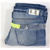 Image 1 : TWO PAIRS OF BLUE BLOOD WOMENS JEANS SIZE 30/34