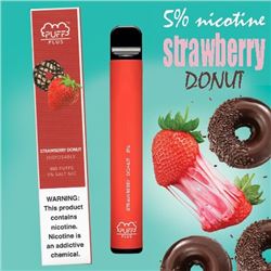 800 PUFFS PLUS E-CIGARETTE STRAWBERRY DONUT