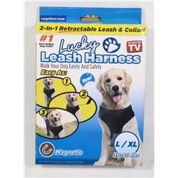 NEW LUCKY LEASH/ HARNESS WITH MAGNETIC HANDLE