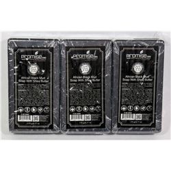 3 BARS OF PROMISE CBD AFRICAN BLACK MUD SOAP